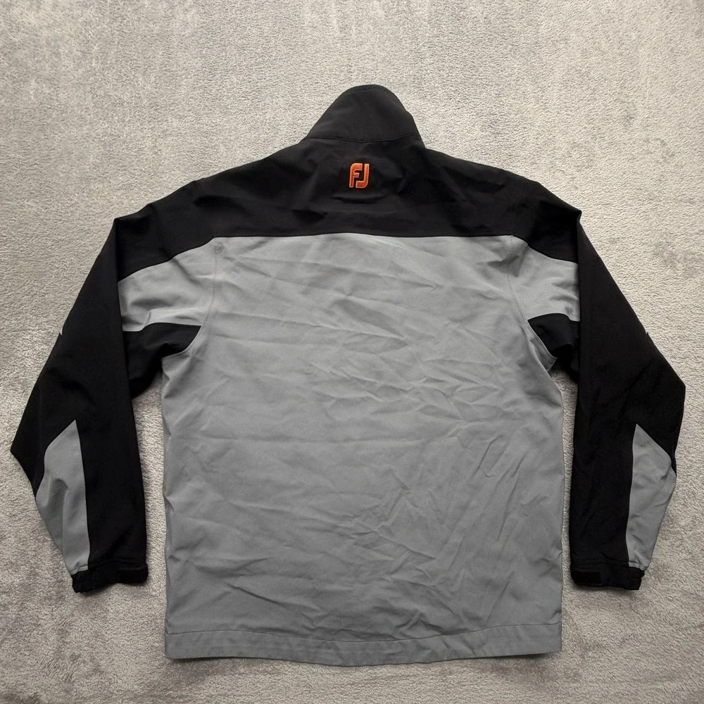 FootJoy‎ DryJoys Tour XP Jacket Mens Medium Gray Black Waterproof Windproof Golf